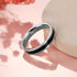 18k Rose Colored Gold Black and White Gum Drops Ring Stainless Steel Tail Ring